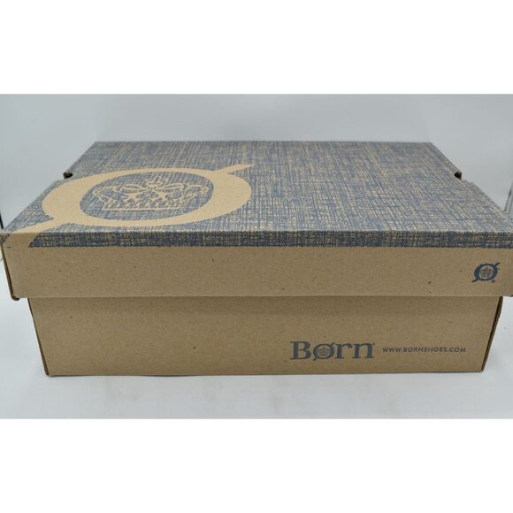 Born Mens Size 13 Baylor Taupe Distressed Suede Slip On Loafers Shoes - Picture 10 of 11